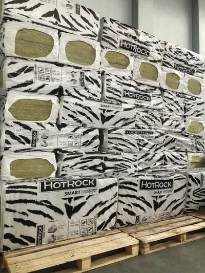 Утеплитель Hotrock Smart 1200*600*50 минвата (плотность 25) купить в Москве