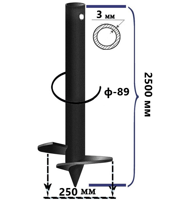 Винтоваясвая89х250х2500мм