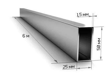 Труба профильная 50x25х1,5 мм