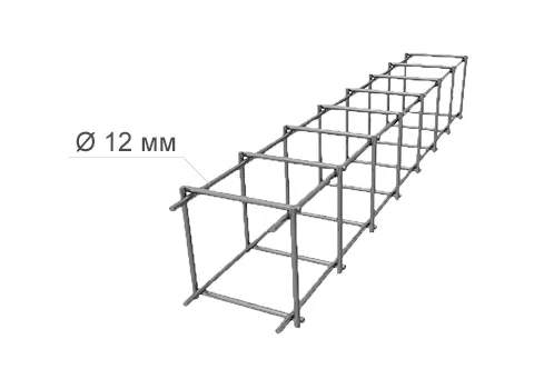 Арматурный каркас А3 - 12 мм 150х150 мм (хомут А3 - 6 мм)
