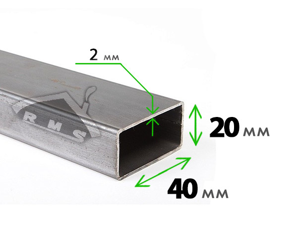 Трубапрофильная40х20х2мм