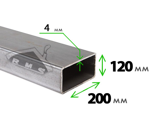 Трубапрофильная200х120х4мм