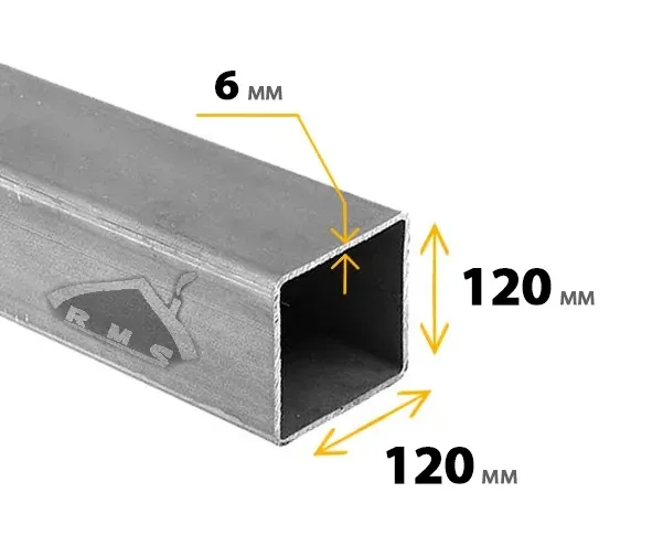 Фото Труба профильная 120х120х6 мм