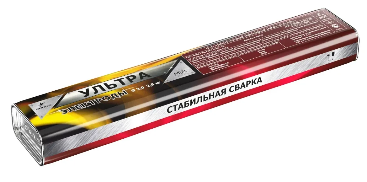 Электрод ультра 3 мм, 2.5 кг, тубус МЭЗ Ц0040870