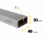 Фото - Труба профильная 40х30х2 мм