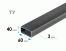 Труба прямоугольная 60х40х3 мм ТУ