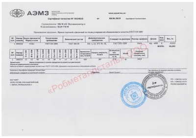 Сертификат Сертификат на Квадрат 16х16 мм